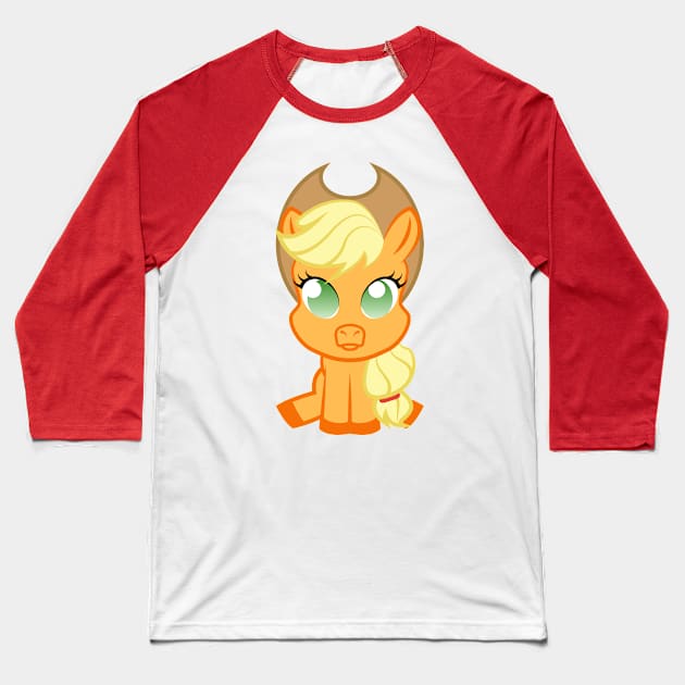 MLP Updated: Apple Jack Baseball T-Shirt by Tooniefied